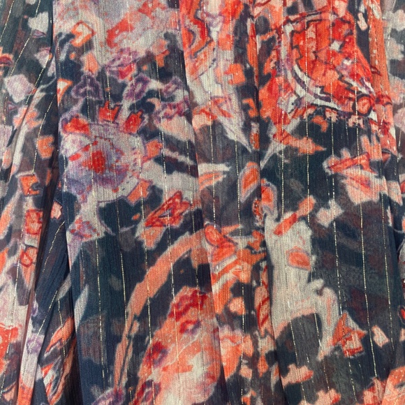 IRO Saola Floral Blouse Multi Medium Size 0-2 French size 34 - Picture 6 of 7